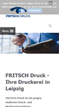 Mobile Screenshot of fritsch-druck.de